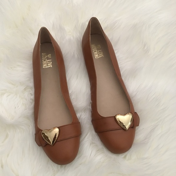 love moschino ballet flats